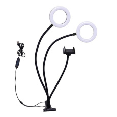 Doerr Selfie Dual RingLight SLR-12 videosvětla pro SmartPhone ROZBALENO Doerr Selfie Dual RingLight SLR-12 videosvětla pro SmartPhone ROZBALENO