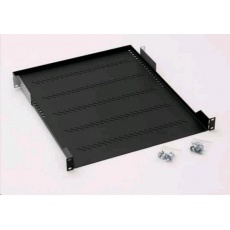 TRITON Police s perforací 19", 1U/650mm, nosnost 40kg, šedá TRITON Police s perforací 19", 1U/650mm, nosnost 40kg, šedá