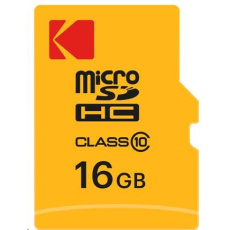 Kodak paměťová micro SD karta 16GB Class10 w/adapter Extra