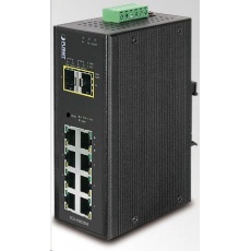Planet IGS-10020MT, 8X 1000BASE-T, 2X SFP, DIN, IP30, -40 AŽ 75°C, WEB/SNMPV3, VLAN, IGMPV3, ESD+EFT, IPV6 Planet IGS-10020MT, 8X 1000BASE-T, 2X SFP, DIN, IP30, -40 AŽ 75°C, WEB/SNMPV3, VLAN, IGMPV3, ESD+EFT, IPV6
