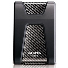 ADATA Externí HDD 2TB 2,5" USB 3.1 DashDrive Durable HD650, černý (gumový, nárazu odolný) ADATA Externí HDD 2TB 2,5" USB 3.1 DashDrive Durable HD650, černý (gumový, nárazu odolný)