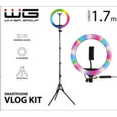 WG - Vlog Kit s RGB a tripodem 1,7m /  základní sada pro natáčení video blogů