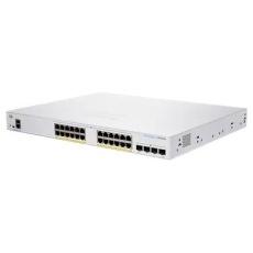 Cisco switch CBS350-24P-4X-EU (24xGbE,4xSFP+,24xPoE+,195W,fanless) - REFRESH