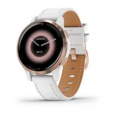 Garmin GPS sportovní hodinky Venu® 2S Rose Gold/White Leather Band Garmin GPS sportovní hodinky Venu® 2S Rose Gold/White Leather Band