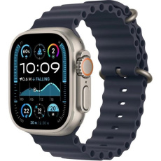Apple Watch Ultra 2 (2024) GPS + Cellular 49mm Natural Titanium Case with Navy Ocean Band Apple Watch Ultra 2 (2024) GPS + Cellular 49mm Natural Titanium Case with Navy Ocean Band
