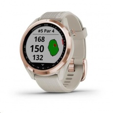 Garmin golfové hodinky Approach S42 Rose Gold/Light Sand Silicone Garmin golfové hodinky Approach S42 Rose Gold/Light Sand Silicone