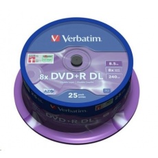 VERBATIM DVD+R(25-pack) Double layer/8x/8.5GB/spindle VERBATIM DVD+R(25-pack) Double layer/8x/8.5GB/spindle