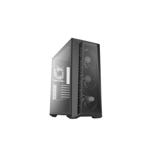 Cooler Master case MasterBox 520 Mesh Blackout, ATX, Průhledná bočnice, 4x 120mm Fan, 3-do-1 Fan Kabel, Černá