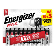 Energizer LR6/20 Max AA 15+5 zdarma Energizer LR6/20 Max AA 15+5 zdarma