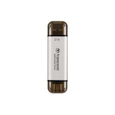TRANSCEND Externí SSD ESD310C 2TB, External SSD,ESD310C,USB 10Gbps,Type C/A, stříbrná TRANSCEND Externí SSD ESD310C 2TB, External SSD,ESD310C,USB 10Gbps,Type C/A, stříbrná