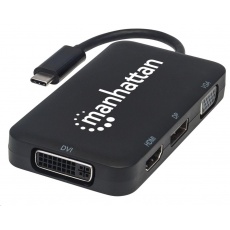 MANHATTAN Dokovací stanice USB-C na HDMI/DP/VGA/DVI MANHATTAN Dokovací stanice USB-C na HDMI/DP/VGA/DVI