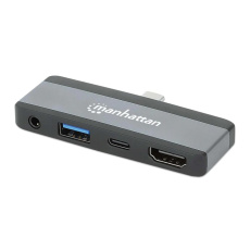 MANHATTAN Dokovací stanice USB-C 4v1, HDMI, USB-C PD 100W, USB-A 3.0, 3.5mm Jack MANHATTAN Dokovací stanice USB-C 4v1, HDMI, USB-C PD 100W, USB-A 3.0, 3.5mm Jack