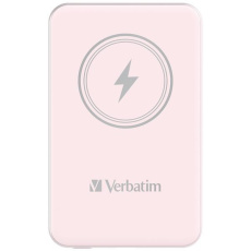 VERBATIM Powerbanka Charge 'n' Go, Magnetická, 5000 mAh, USB-C, Růžová VERBATIM Powerbanka Charge 'n' Go, Magnetická, 5000 mAh, USB-C, Růžová