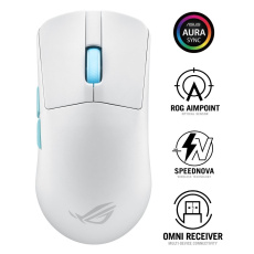 ASUS myš ROG Harpe Ace Aim Lab Edition, Bluetooth, bílá ASUS myš ROG Harpe Ace Aim Lab Edition, Bluetooth, bílá