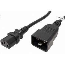 PREMIUMCORD Kabel síťový propojovací 230V 10A 3m, konektory IEC 320 C13 - IEC 320 C20 PREMIUMCORD Kabel síťový propojovací 230V 10A 3m, konektory IEC 320 C13 - IEC 320 C20