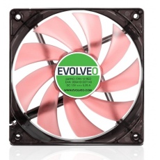 EVOLVEO 12L1RD ventilátor 120mm, 4 LED červený, 3pin EVOLVEO 12L1RD ventilátor 120mm, 4 LED červený, 3pin