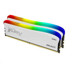 DIMM DDR4 32GB 3600MT/s CL18 (Kit of 2) KINGSTON FURY Beast White RGB SE DIMM DDR4 32GB 3600MT/s CL18 (Kit of 2) KINGSTON FURY Beast White RGB SE