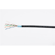 FTP kabel LYNX Cat5E, drát, venkovní PE, černý, 305m FTP kabel LYNX Cat5E, drát, venkovní PE, černý, 305m