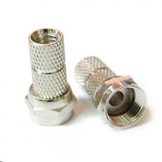 Konektor F pro koaxiální kabel o průměru 7mm, balení 100ks Konektor F pro koaxiální kabel o průměru 7mm, balení 100ks