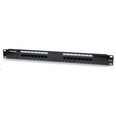 Intellinet Patch Panel, 19", Cat5e, 16-Port, UTP, 1U, Black Intellinet Patch Panel, 19", Cat5e, 16-Port, UTP, 1U, Black