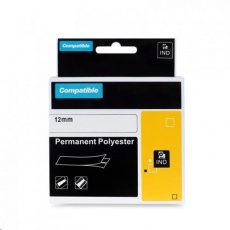 PRINTLINE kompatibilní páska s DYMO 40914, S0720690, 9mm x 7m, modrý tisk / bílý podklad, D1