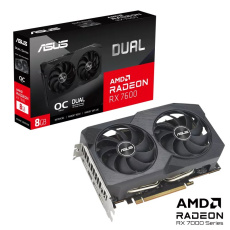 ASUS VGA AMD Radeon RX 7600 DUAL V2 OC 8G, 8G GDDR6, 3xDP, 1xHDMI ASUS VGA AMD Radeon RX 7600 DUAL V2 OC 8G, 8G GDDR6, 3xDP, 1xHDMI