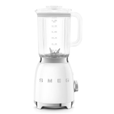 Smeg BLF03WHEU mixér, 800 W, 4 programy, funkce pulse, 18000 RPM, nerezové ostří, Ice crush, 50's Style, bílý