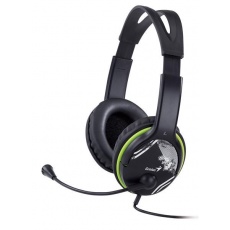 GENIUS sluchátka s mikrofonem HS-400A, černozelená GENIUS sluchátka s mikrofonem HS-400A, černozelená