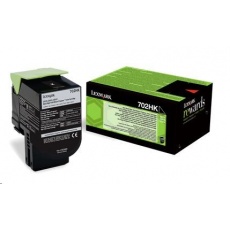 LEXMARK černý toner 702HK pro: CS310/410/510, z programu Lexmark Return (4 000 stran) LEXMARK černý toner 702HK pro: CS310/410/510, z programu Lexmark Return (4 000 stran)