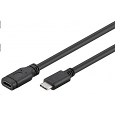 PremiumCord Prodlužovací kabel USB 3.2 generation 2, C/male - C/female, 1,5m PremiumCord Prodlužovací kabel USB 3.2 generation 2, C/male - C/female, 1,5m