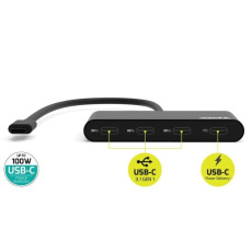 PORT hub USB-C s porty 3x USB-C 3.1 + 1x USB-C 100 W PD PORT hub USB-C s porty 3x USB-C 3.1 + 1x USB-C 100 W PD