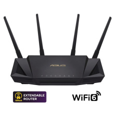 ASUS RT-AX58U V2 (AX3000) WiFi 6 Extendable Router, AiMesh, 4G/5G Mobile Tethering ASUS RT-AX58U V2 (AX3000) WiFi 6 Extendable Router, AiMesh, 4G/5G Mobile Tethering