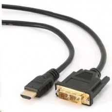 GEMBIRD Kabel HDMI - DVI 3m (M/M, DVI-D, Single Link, zlacené kontakty, stíněný) GEMBIRD Kabel HDMI - DVI 3m (M/M, DVI-D, Single Link, zlacené kontakty, stíněný)