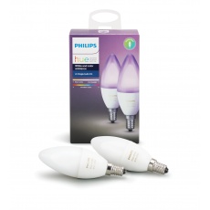 PHILIPS Hue White and Color Ambience, 2x žárovka svíčková 6,5W E14 B39 DIM PHILIPS Hue White and Color Ambience, 2x žárovka svíčková 6,5W E14 B39 DIM