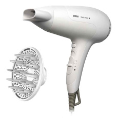 Braun Satin Hair 3 HD385 PowerPerfection fén na vlasy, 2000 W, 2 rychlosti, 3 teploty, bílá Braun Satin Hair 3 HD385 PowerPerfection fén na vlasy, 2000 W, 2 rychlosti, 3 teploty, bílá