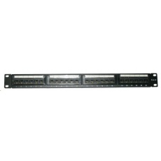 19" Patch panel XtendLan 24port, UTP, Cat6, 30µm, duální svorkovnice, černý 19" Patch panel XtendLan 24port, UTP, Cat6, 30µm, duální svorkovnice, černý