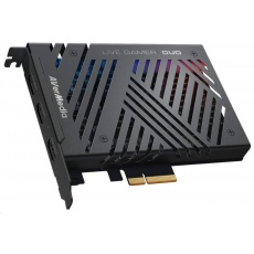 AVERMEDIA Live Gamer DUO GC570D, duální střihová karta, PCI-E, 2x HDMI, Full HD, 2160p, MPEG 4, RGB podsvícení AVERMEDIA Live Gamer DUO GC570D, duální střihová karta, PCI-E, 2x HDMI, Full HD, 2160p, MPEG 4, RGB podsvícení
