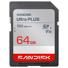Sandisk Ultra PLUS SDXC karta 64GB UHS-I, V10, U1, C10, (150MB/s) Sandisk Ultra PLUS SDXC karta 64GB UHS-I, V10, U1, C10, (150MB/s)