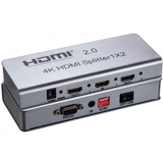 PREMIUMCORD HDMI 2.0 splitter 1-2 porty, 4K x 2K/60Hz, FULL HD, 3D PREMIUMCORD HDMI 2.0 splitter 1-2 porty, 4K x 2K/60Hz, FULL HD, 3D