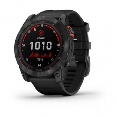 Garmin fenix 7X PRO Solar,Gray/ Black Silicone Band Garmin fenix 7X PRO Solar,Gray/ Black Silicone Band
