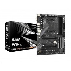 ASRock MB Sc AM4 B450 PRO4 R2.0, AMD B450, 4xDDR4, 1xDP, 1xHDMI, VGA ASRock MB Sc AM4 B450 PRO4 R2.0, AMD B450, 4xDDR4, 1xDP, 1xHDMI, VGA