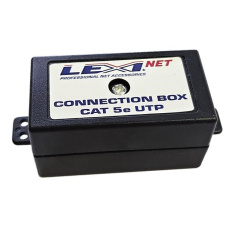 LEXI-Net Spojovací box MINI UTP Cat5E narážecí, černá LEXI-Net Spojovací box MINI UTP Cat5E narážecí, černá