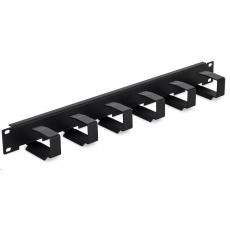 TRITON 19" vyvazovací panel 1U, 6x vyvazovací háček 70x27 mm, černý TRITON 19" vyvazovací panel 1U, 6x vyvazovací háček 70x27 mm, černý