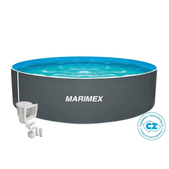Marimex Orlando bazén 3,66x0,91 m s příslušenstvím - motiv šedý