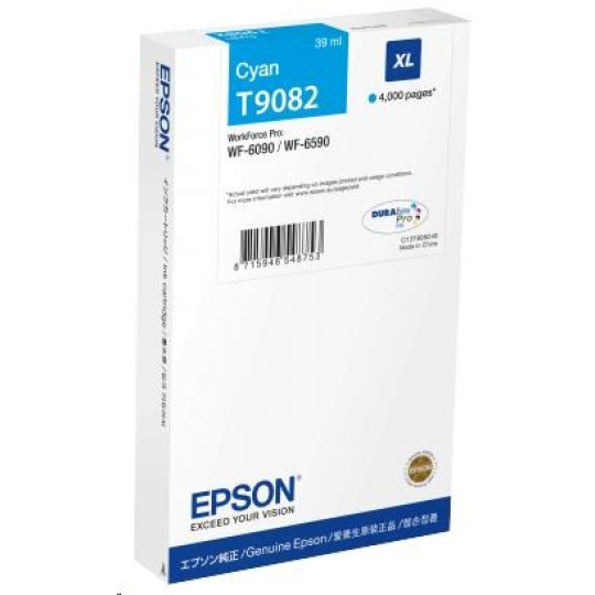 EPSON Ink bar WF-6xxx Ink Cartridge Cyan XL