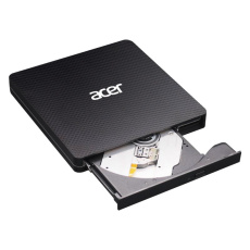 ACER Portable DVD Writer, USB 3.5 + Type-C 3.0, 140 x 142 x 17mm, burn speed CD-R: 24X CD-RW: 16X ,DVD-R,8X, DVD-RW 6X