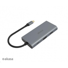 AKASA adaptér USB Type-C 9-in-1 Dock (PD Type-C, HDMI, VGA, 3 x USB 3.0 Type-A, RJ45, SD and Micro SD Card Reader) AKASA adaptér USB Type-C 9-in-1 Dock (PD Type-C, HDMI, VGA, 3 x USB 3.0 Type-A, RJ45, SD and Micro SD Card Reader)