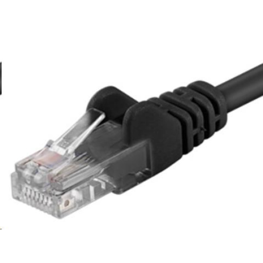 PremiumCord Patch kabel UTP RJ45-RJ45 CAT6 0.25m černá
