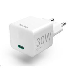 Hama rychlá USB nabíječka GaN, USB-C PD/QC 30 W Hama rychlá USB nabíječka GaN, USB-C PD/QC 30 W
