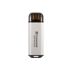 TRANSCEND Externí SSD ESD300S 2TB, External SSD, USB 10Gbps, Type C, stříbrná TRANSCEND Externí SSD ESD300S 2TB, External SSD, USB 10Gbps, Type C, stříbrná